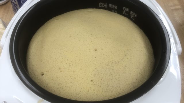 炊飯器シフォンケーキ